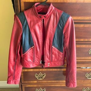 Bcbg moto leather jacket